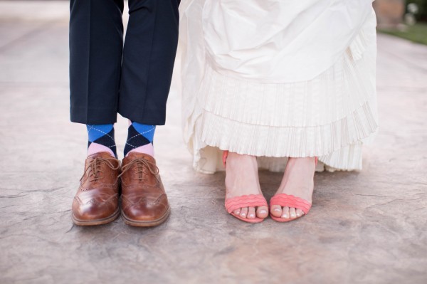 preppy bride and groom style