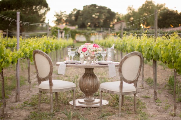 romantic rustic vineyard wedding