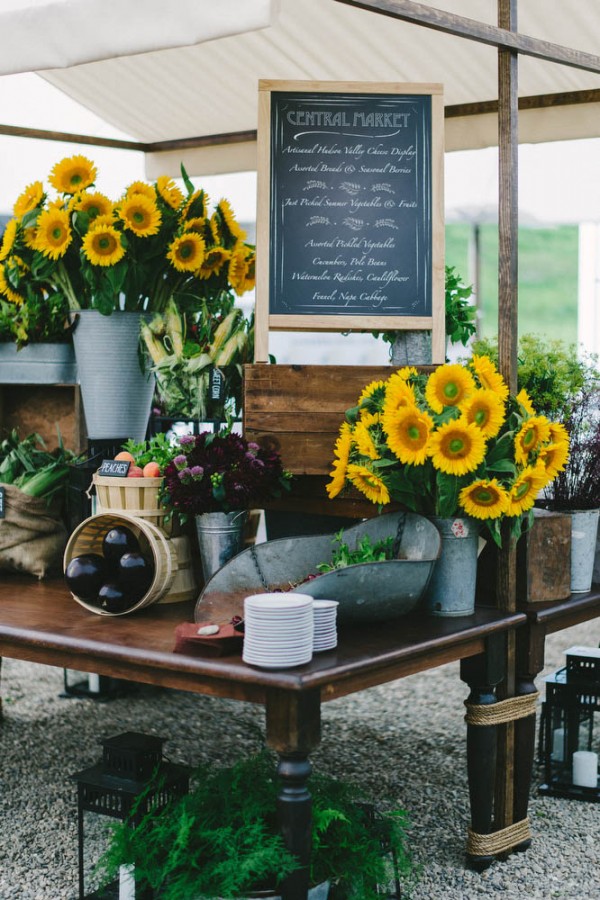 rustic menu sign