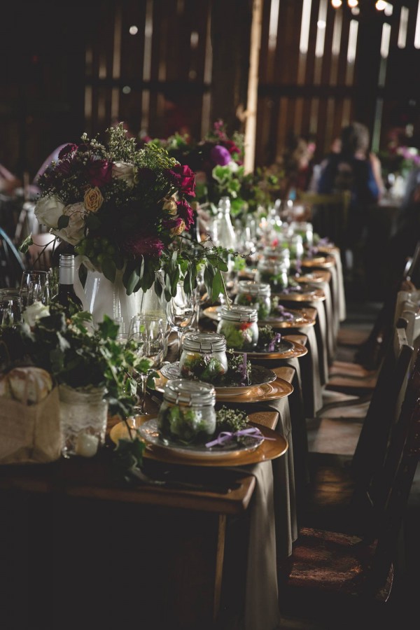 wildflower wedding reception