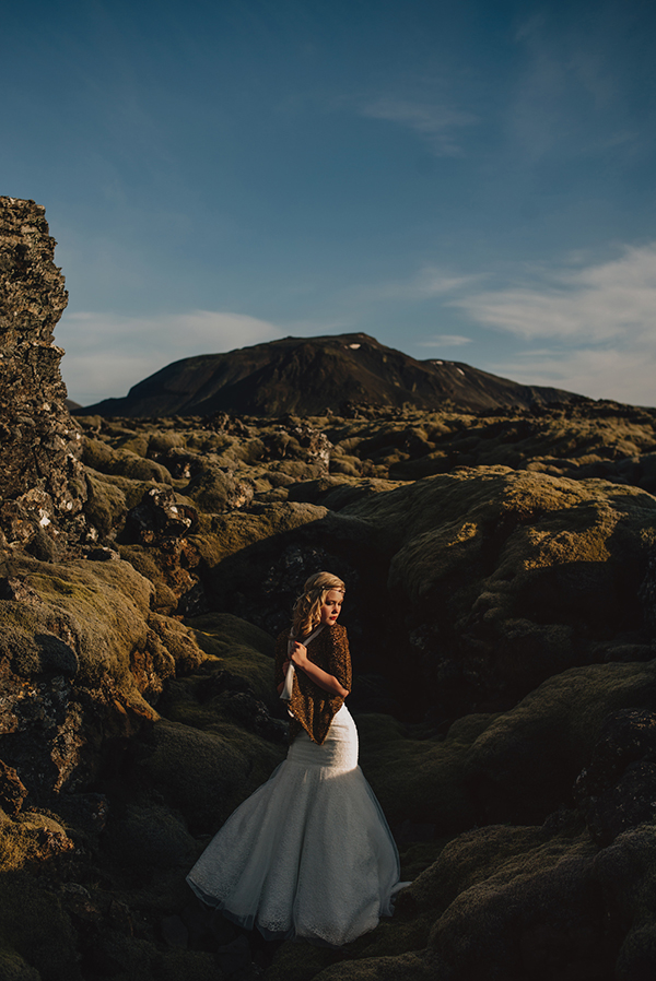 mountain wedding bridal photo