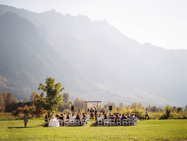 mountain wedding ceremony