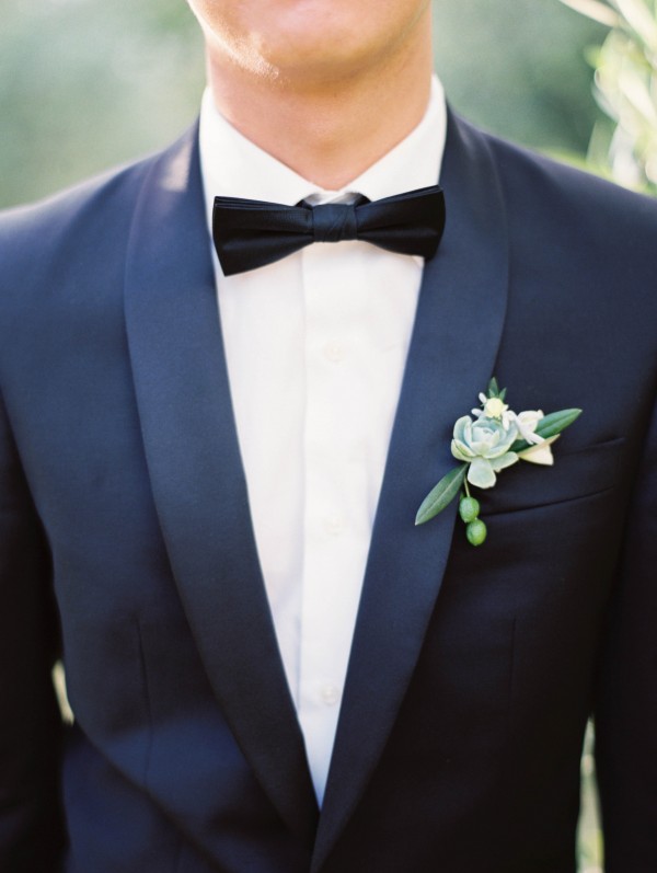 simple and natural groom style