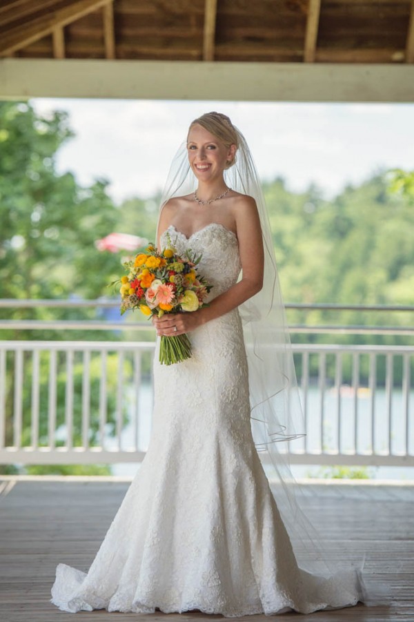 Coral and Teal Wedding at Kingsland Bay State Park ...