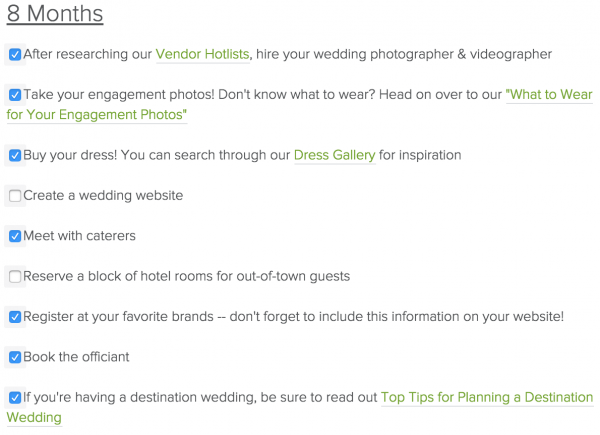 Wedding Planning Checklist Budget Tool Junebug Weddings