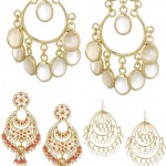 Alternative Bridal Accessories- Gold Chandelier Earrings by Isharya