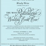 Mindy Weiss’s The Most Ridiculous Wedding Event Ever!