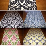Damask and Graphic Print Wedding Table Runners! Score!
