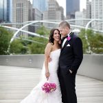 Modern and Sleek White, Silver, Navy and Hot Pink Chicago Wedding – Lynne and Garrett