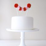 Pom Pom Wedding Cake Toppers from Potter and Butler