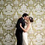 Using Wallpaper as Wedding Decor