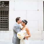 Elegant LA Wedding in White, Grey, and Papaya – Myesha and Craig