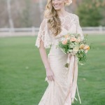 Lovely Peach and Cream Wedding Inspiration Photo Shoot with Floral Design by Peony & Plum