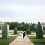 Glamorous Black, White and Gold Wedding with Sequin Bridesmaid Dresses at Southern California’s Resort at Pelican Hill