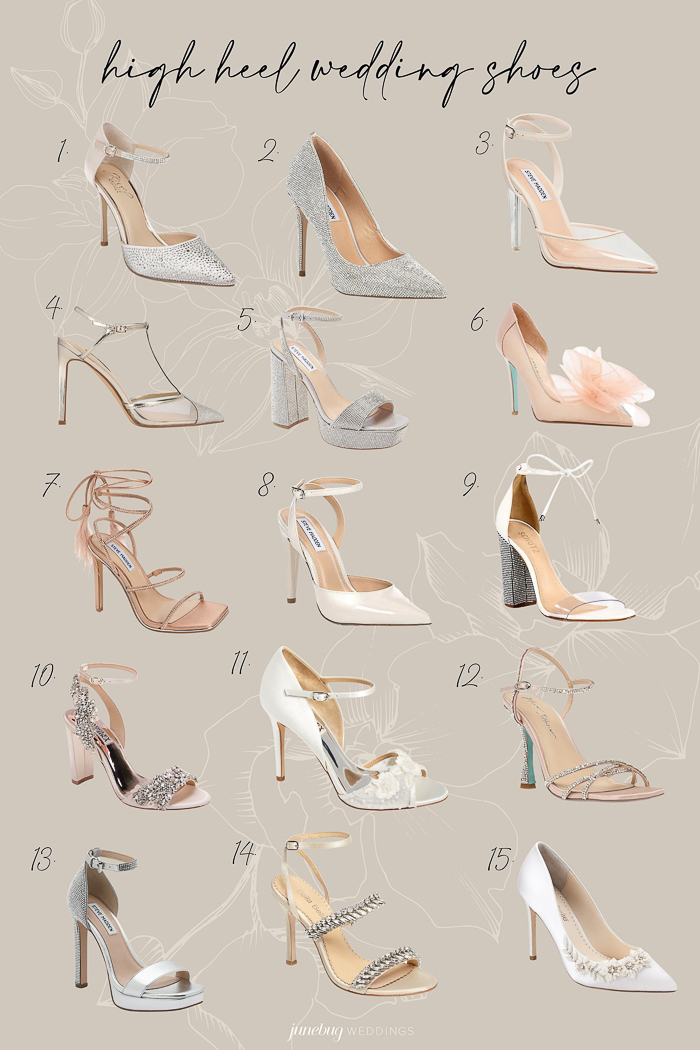 6 inch wedding heels sale