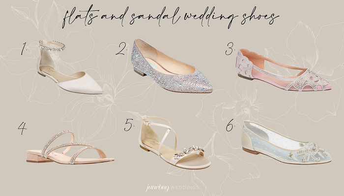 Non heel store wedding shoes