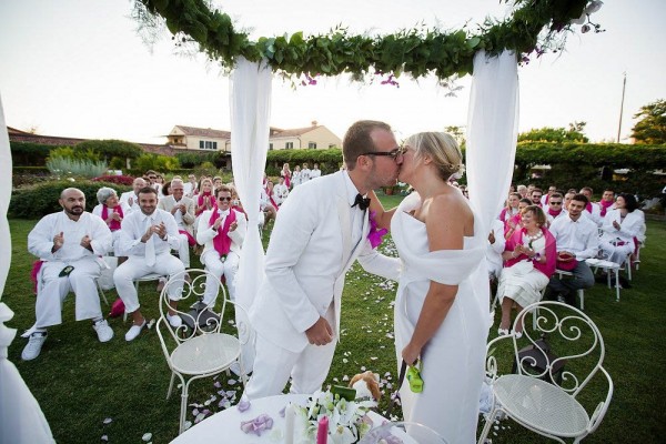 All White Wedding in Italy