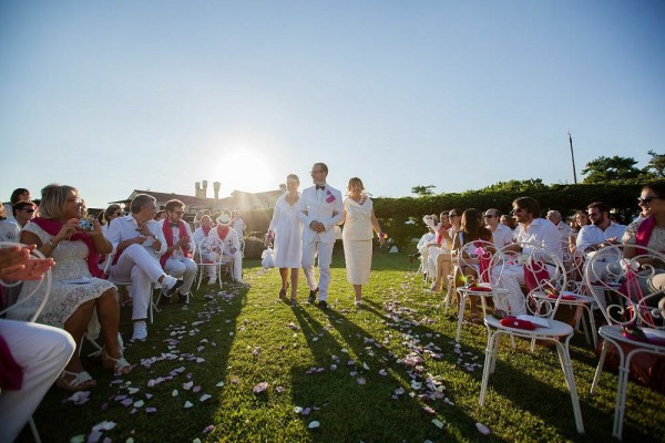 All White Wedding in Italy