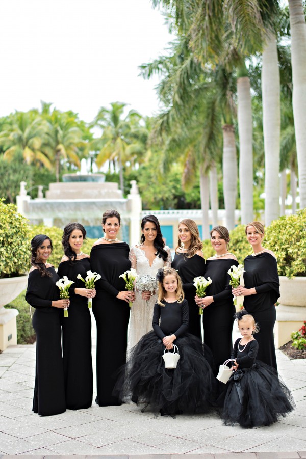 Black and White Wedding at Hyatt Regency Coconut Point | Junebug Weddings