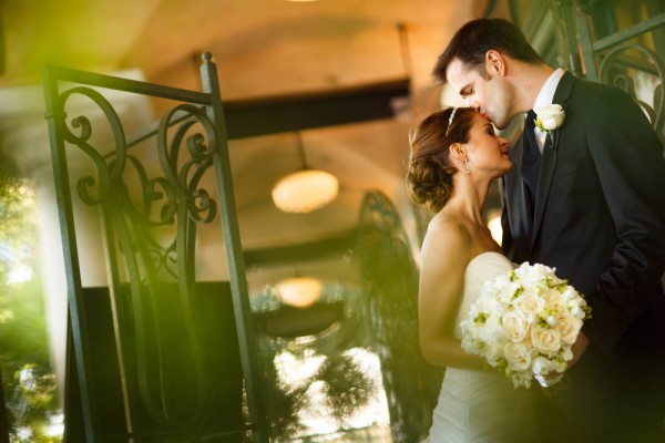 Eggplant and Green Wedding at the Garden Court Hotel