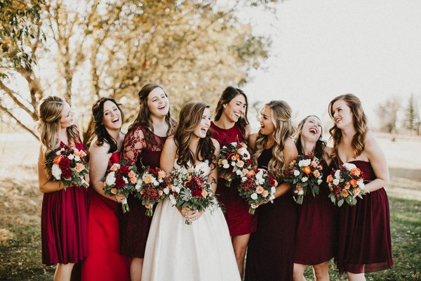 cranberry wedding dress