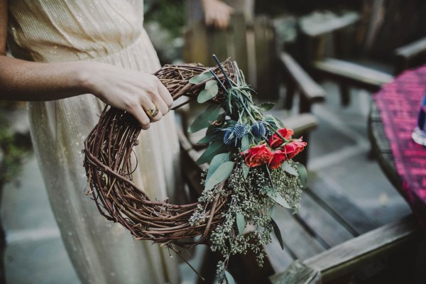 new york wedding photographer cedar lakes estate jewish guitar viva max chellise michael photography daniel sarah upstate flower crown