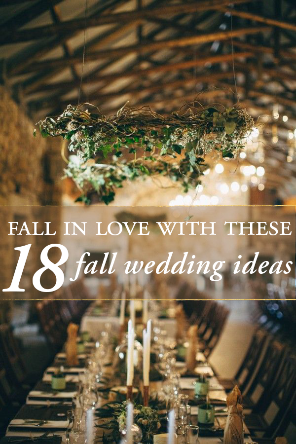 18 fall wedding ideas