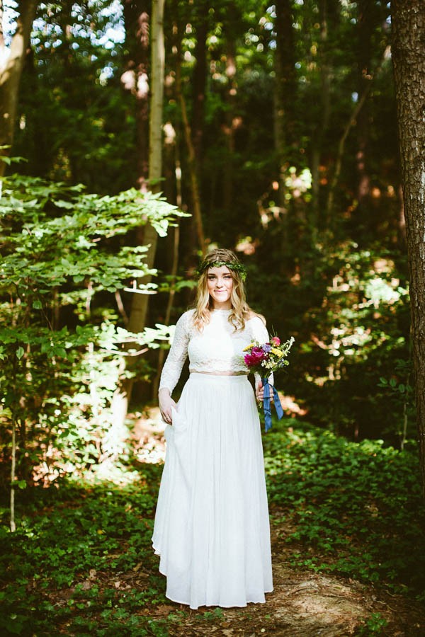 Alternative Forest Wedding Inspiration | Junebug Weddings