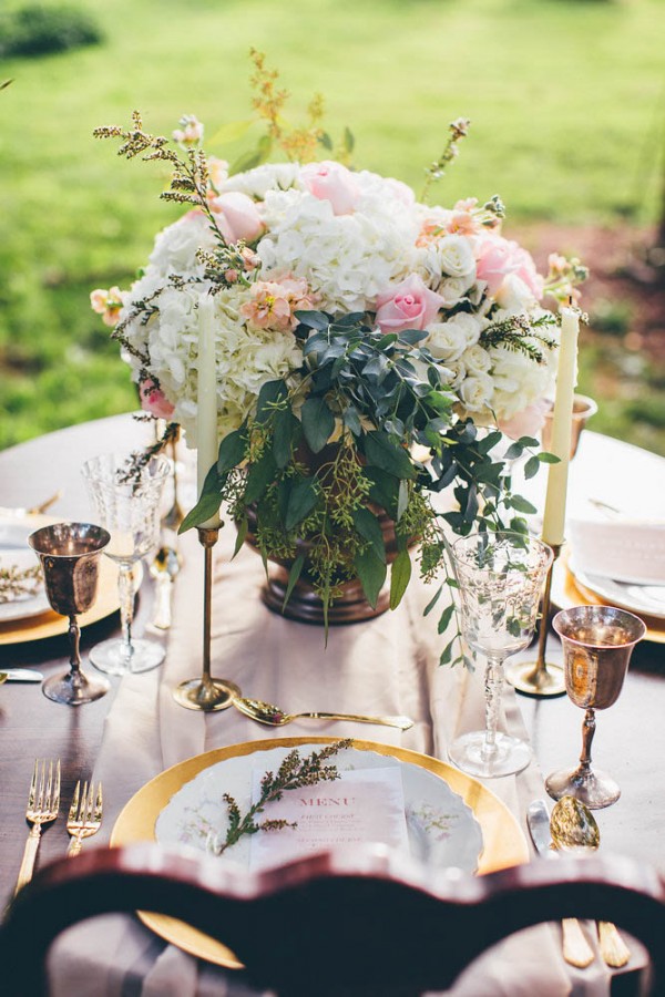 Pastel Garden Bridal Inspiration at Tuckahoe Plantation | Junebug Weddings