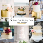 9 Times Gold Wedding Cakes Stole the Show