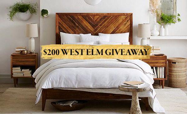 200 west elm giveaway