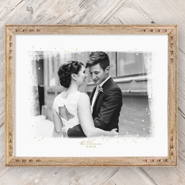 foil-pressed photo art from Minted