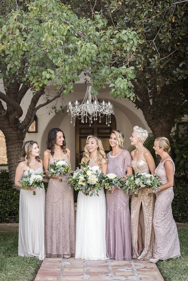 Sophisticated Gold and Sage Green Wedding in California | Junebug Weddings