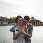 Baltimore Wedding Portraits at Sunset