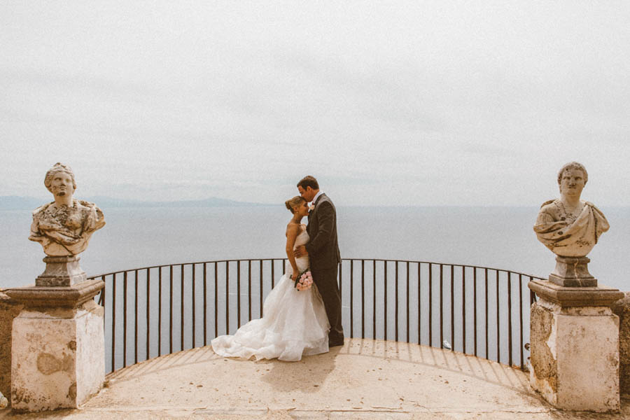 Amalfi Coast Destination Elopement at Villa Cimbrone | Junebug Weddings