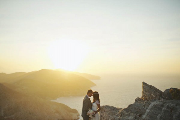 Romantic Island Wedding in Folegandros, Greece | Junebug Weddings