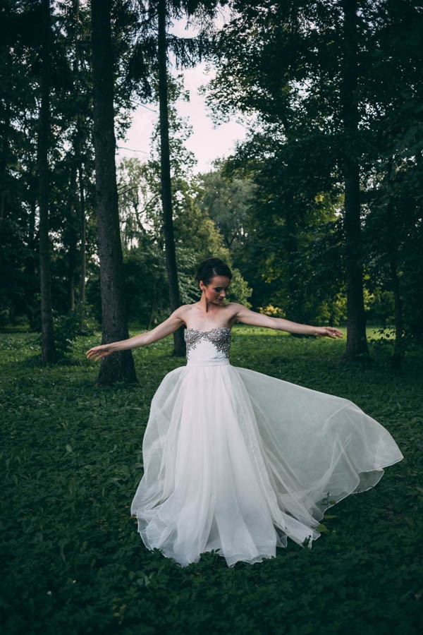 You Have to See This Bride s Ballet Inspired Custom Wedding Gown