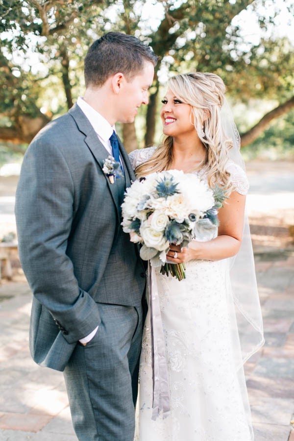 Dusty Blue and Gold Malibu Wedding at Rancho Chiquita | Junebug Weddings