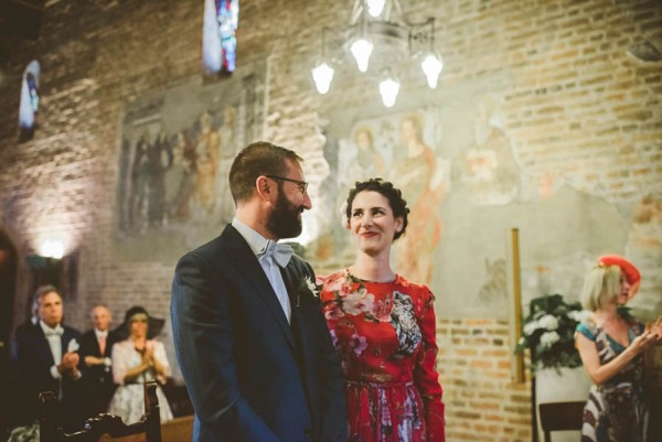 Forget White This Bride Wore A Red Dolce And Gabbana Dress To Her Milan Wedding Junebug Weddings