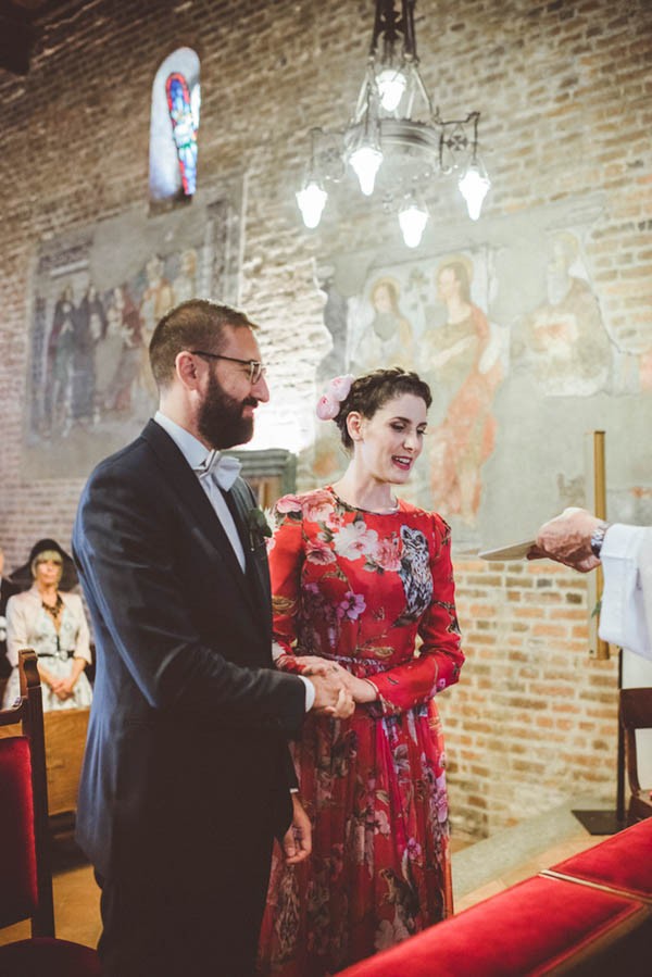 Forget White: This Bride Wore a Red Dolce & Gabbana Dress to Her Milan  Wedding | Junebug Weddings