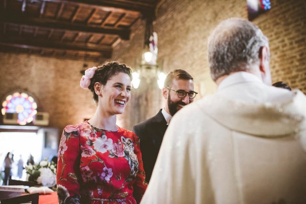 Forget White This Bride Wore A Red Dolce And Gabbana Dress To Her Milan