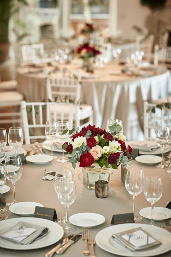 Rose Gold and Burgundy Italian Wedding at Villa Silvana