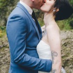 Intimate and Alternative Waterfall Wedding in the Columbia Gorge