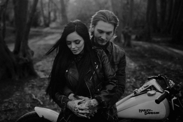 Sexy-Harley-Davidson-Engagement-Photos-Ruislip-Woods-16