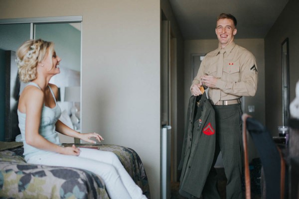 Vintage-Inspired Bride-Marine-Corps-Groom-Said-I-Do-Along-Pacific-Crest-Trail-12