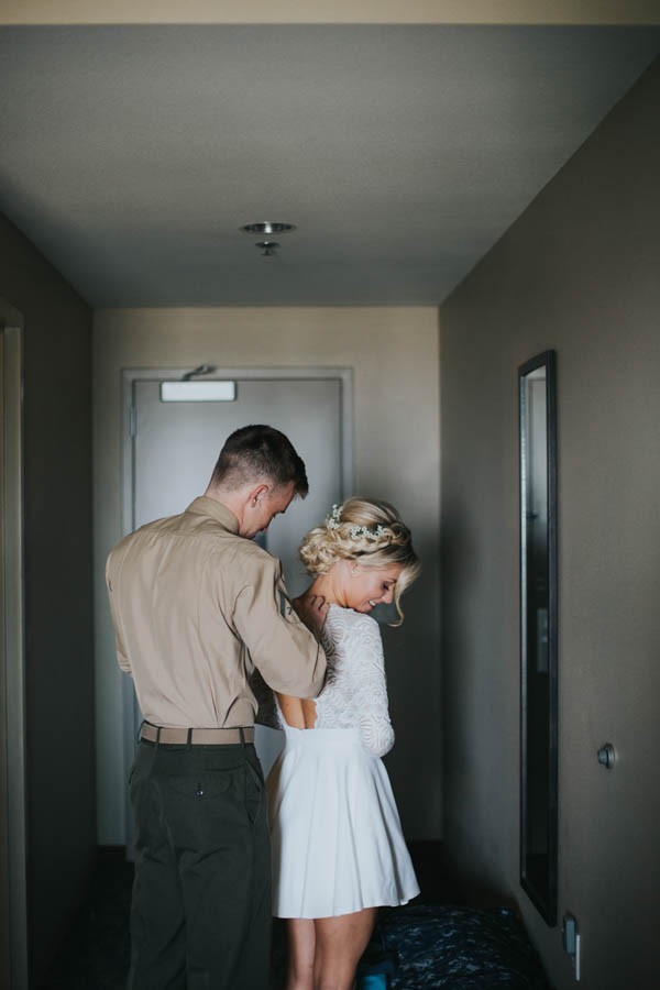 Vintage-Inspired Bride-Marine-Corps-Groom-Said-I-Do-Along-Pacific-Crest-Trail-13
