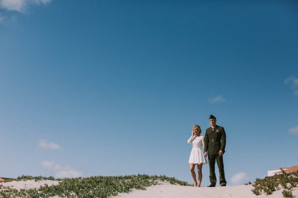 Vintage-Inspired Bride-Marine-Corps-Groom-Said-I-Do-Along-Pacific-Crest-Trail-21