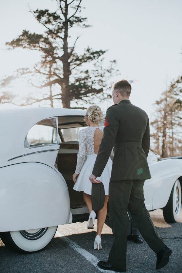 Vintage-Inspired Bride-Marine-Corps-Groom-Said-I-Do-Along-Pacific-Crest-Trail-26