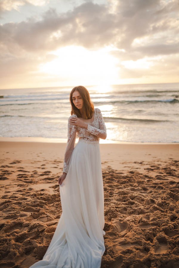 Sunset Wedding Shoot At Manly Beach In Sydney Junebug Weddings