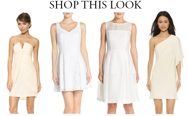 little white bridesmaid dresses